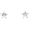 Pendientes plata estrella circonita