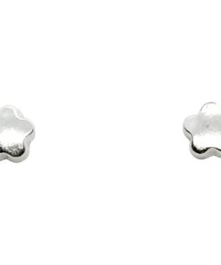 Pendientes plata lisa margarita