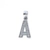 Colgante plata letra A