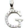 Colgante plata letra G