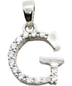 Colgante plata letra G