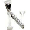 Colgante plata letra N