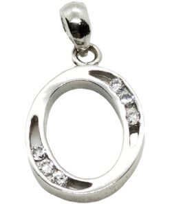 Colgante plata letra O