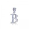 Colgante plata letra B