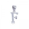 Colgante plata letra F