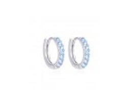 Pendientes plata piedras aguamarinas