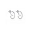 Pendientes plata aro circonitas
