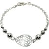 Pulsera plata filigrana con bolas