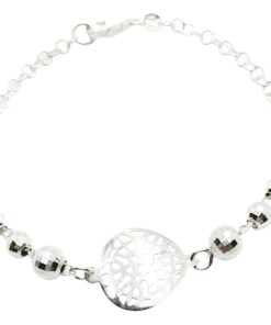 Pulsera plata filigrana redonda