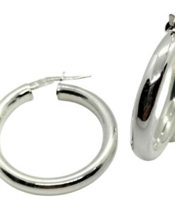 Pendientes plata aro 30 mm.