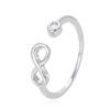 Anillo plata con infinito y circonita