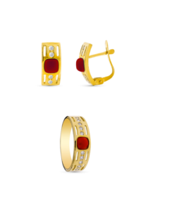 Juego oro Coral fino