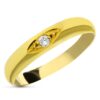 Anillo oro con diamante