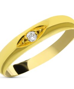 Anillo oro con diamante