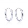 Pendientes plata aro 14 mm.