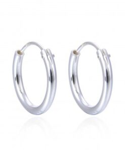 Pendientes plata aro 12-x-2mm.