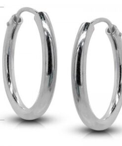 Pendientes aro plata 20 mm.