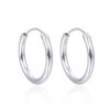 Pendientes aro plata 14x1.5mm.