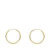 Pendientes aro lisos medida 12 x 0.80 mm, oro 18k.
