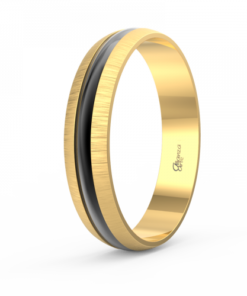 Alianza oro con rodio negro