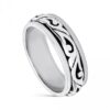 Anillo plata labrada antiestrés