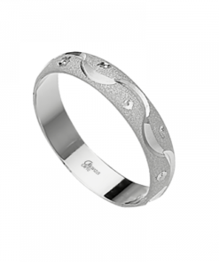 Alianza plata matizada olas