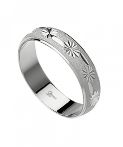 Alianza plata rodiada labrada