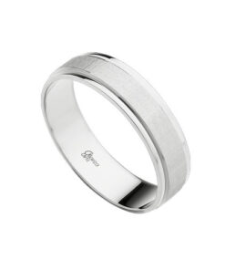 Alianza plata rayado suave