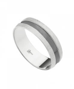 Alianza plata rodio negro