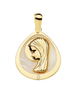 Medalla Comunión Virgen niña