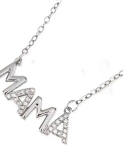 Gargantilla plata mamá con piedras