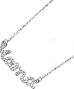 Gargantilla plata mamá con circonitas