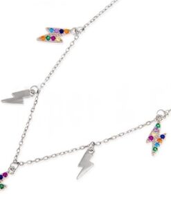 Gargantilla plata rayos con piedras