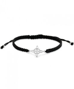 Pulsera plata nudo de bruja