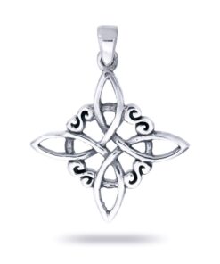 Colgante plata nudo de bruja