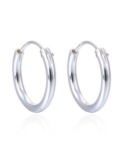 Pendientes aro plata 10 mm.