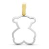 Colgante oso oro blanco