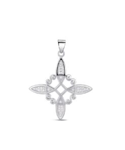 Colgante plata nudo de bruja