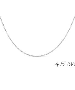 Cadena plata eslabón forzado