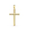 Cruz lisa hombre o niño oro 18k.