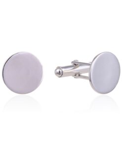 Gemelos plata lisos 18 mm.