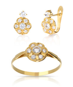 Juego oro Comunión Circonitas