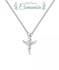 Colgante plata Comunión Angelito