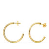 Pendientes oro 18 kilates aro abierto medida 25 x 2 mm.