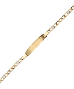 Esclava niña Comunión piedras Oro 18 k