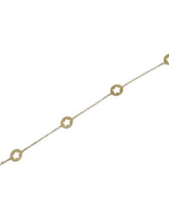Pulsera mujer o niña oro 18k estrellas