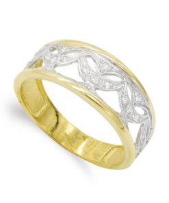 Anillo mujer oro 18 kilates bicolor