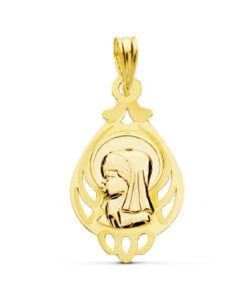 Medalla niña o bebé oro 18 kilates