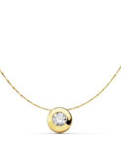 Gargantilla mujer circonita oro 18 k.