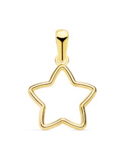Colgante mujer estrella oro 18 kilates